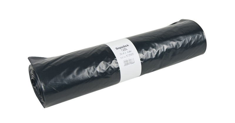 125l Säck Svart 40my 150st/krt